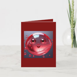 Red Vatten Bubble Emoji Inbjudan