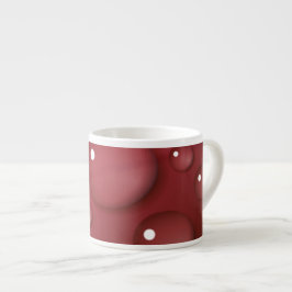 Red Vatten Drop Mönster Espressomugg
