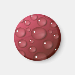 Red Vatten Drop Mönster Magnet
