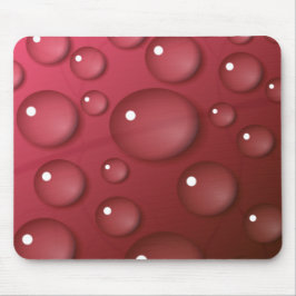 Red Vatten Drop Mönster Musmatta