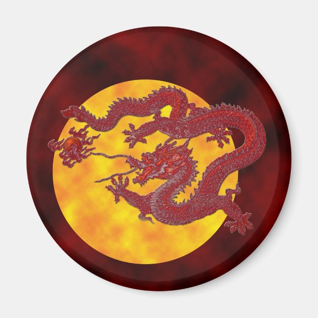 Red Vax Dragon Magnet (Framsidan)