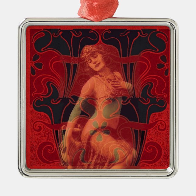 Red Veil Julgransprydnad Metall (Framsidan)