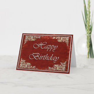 Red Velvet Birthday Card Kort
