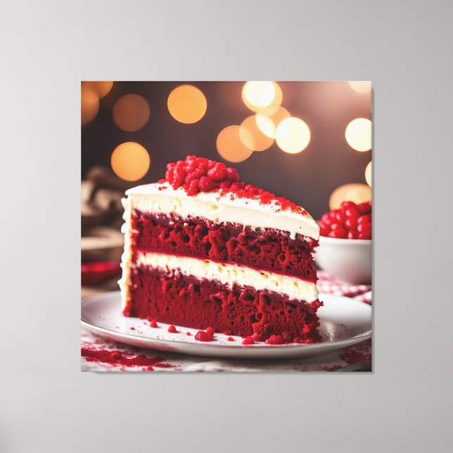 Red Velvet Cake Canvastryck (Framsida)
