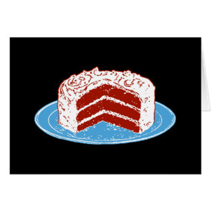 Red Velvet Cake Hälsningskort