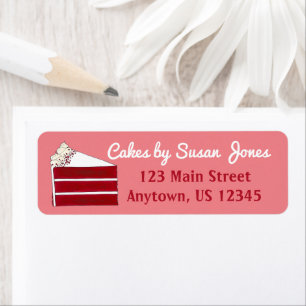 Red Velvet Cake Slice Southern Bakery Desserts Returadress Etikett