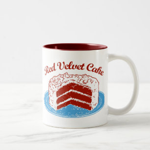 Red Velvet Cake Två-Tonad Mugg