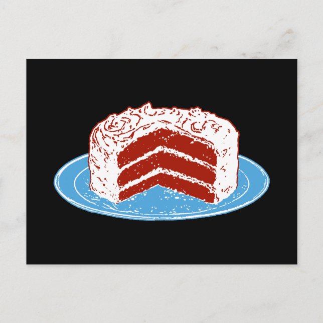Red Velvet Cake Vykort (Framsida)