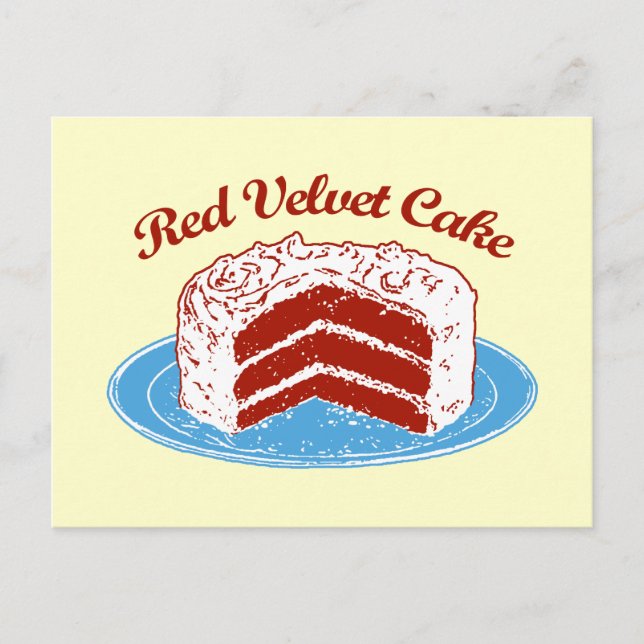 Red Velvet Cake Vykort (Framsida)
