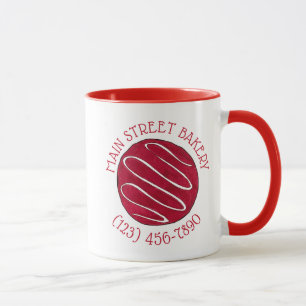 Red Velvet Cookie Business Bakery Bake Shop Baking Mugg