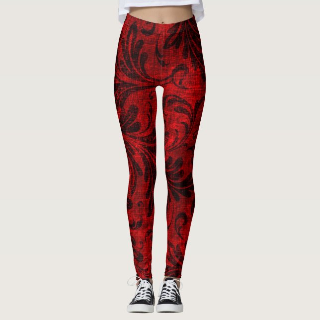 Red Velvet Leggins Leggings (Framsida)