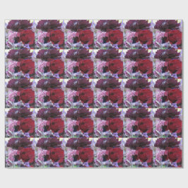 Red Velvet Ro Flower Wrapping Papper Presentpapper