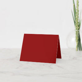 Red Velvet Solid Färg | Klassisk | ELEGANT Tack Kort