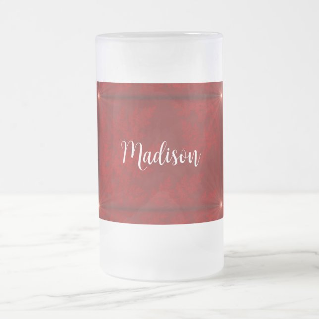 Red Velvet Starbursts Frosted Mugg (Center)