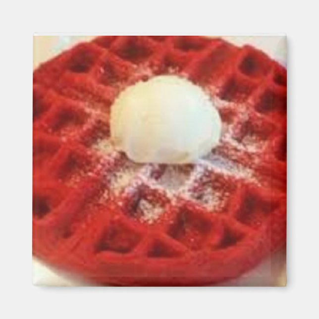 Red Velvet Waffle Magnet (Framsidan)