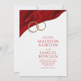 Red Velvet Wedding Invitation Inbjudningar