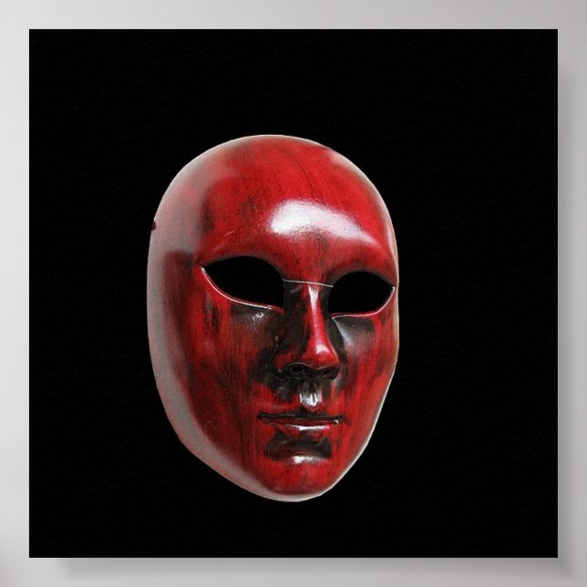 Red Venice Mask Poster (Framsidan)