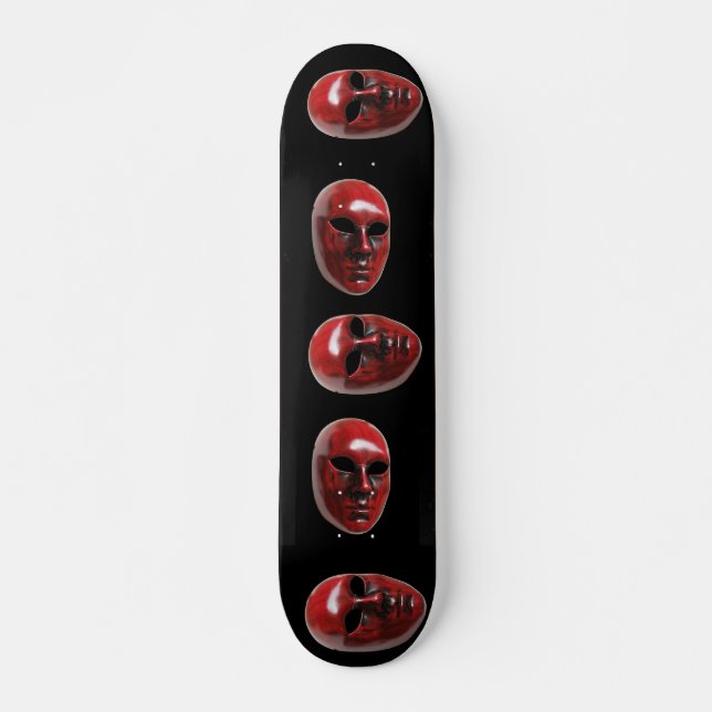 Red Venice Mask Skateboard (Framsida)