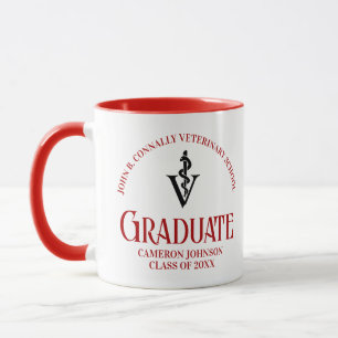 Red Veterinary School Studenten Anpassningsbar Mugg