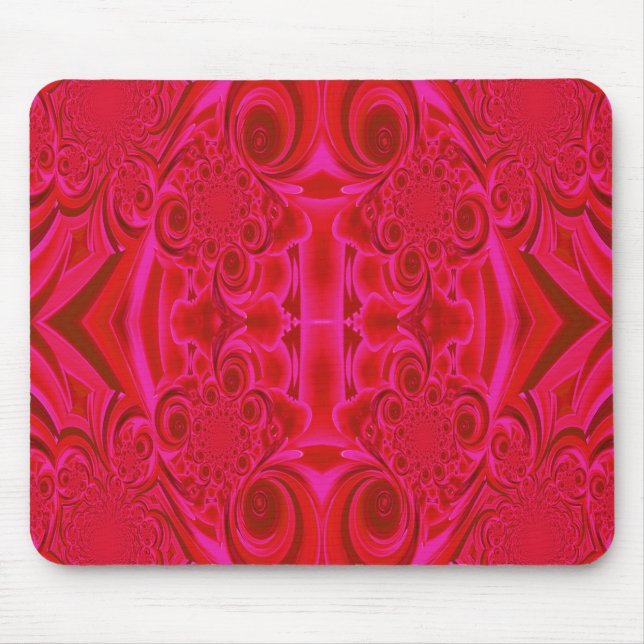 Red Vibrant Struktur Mousepad Musmatta (Framsidan)