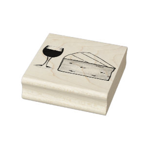 Red Vin & Brie Cheese Merlot Cabernet Glass Food Stämpel