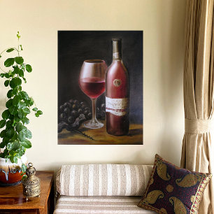 Red Vin Canvastryck