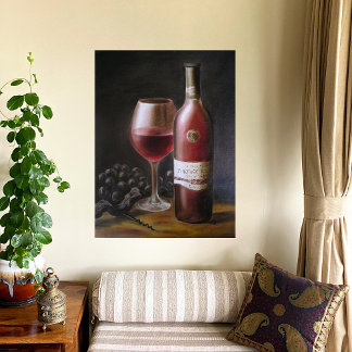 Red Vin Canvastryck