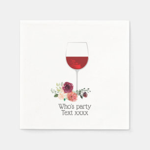 Red vin cheers födelsedag Napkins Pappersservett