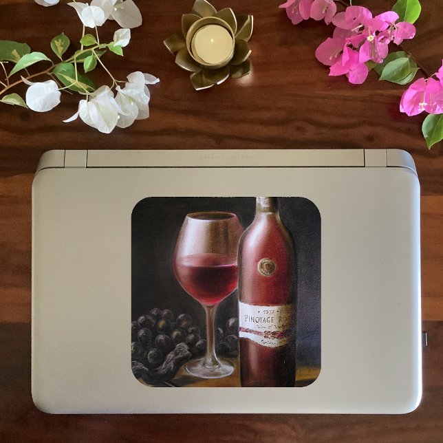 Red Vin Fyrkantigt Klistermärke (Skapare uppladdad)