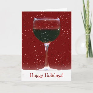 Red Vin Glad helg Card
