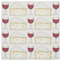 Red Vin Glass and Creamy Brie Cheese Foodie