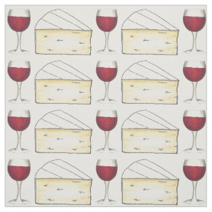 Red Vin Glass and Creamy Brie Cheese Foodie Tyg