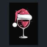 Red Vin Glass-jultomten Julafton Fototryck<br><div class="desc">Red Vin Glass jul - jultomten Julafton Santa</div>