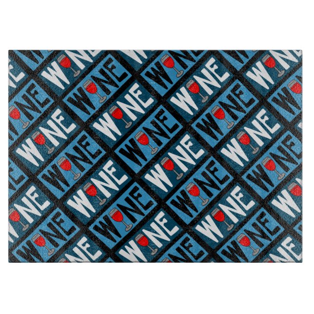 Red Vin Glass Mönster (Framsidan)