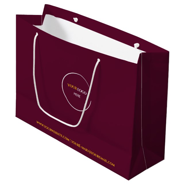 Red Vin Large Gift Bag (Framsidan Vinklad)