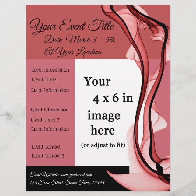 Red Vin Multi-Purpose Event Flyer (Framsidan)