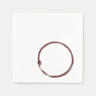 Red Vin nedfläckad cocktail napkin Pappersservett