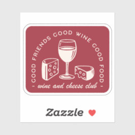 Red vin och älskare klistermärken