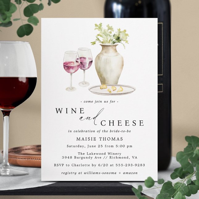 Red Vin och Cheese | Möhippa för provsmakning i Vi Inbjudningar (Skapare uppladdad)