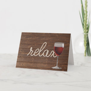 Red vin och rep-födelsedag kort