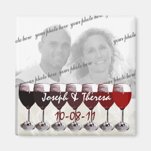 Red Vin Photo Magnet