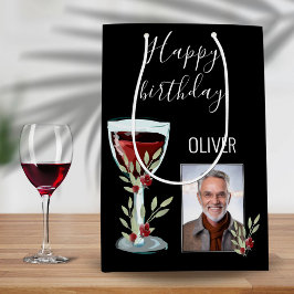 Red Vin Ro Watercolor Photo 60 Birthday