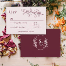 Red Vin Simple Boho Blommigt OSA