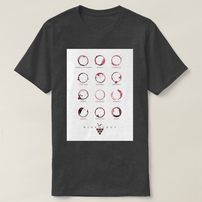 RED VIN STAINS T SHIRT (Design framsida)