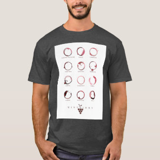RED VIN STAINS T SHIRT
