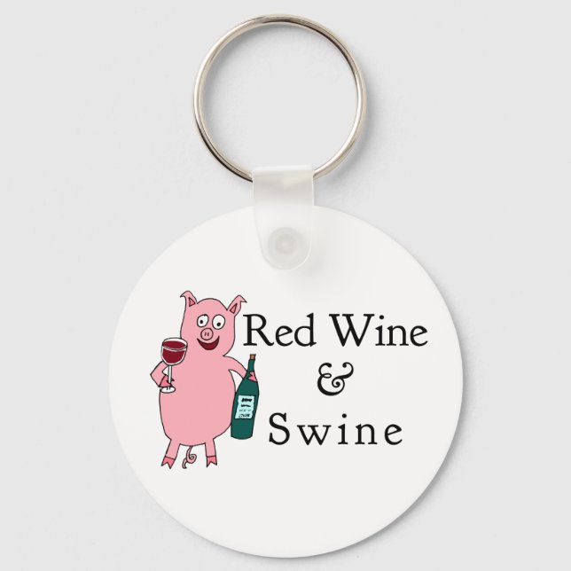 Red Vin & Swine Nyckelring (Framsida)