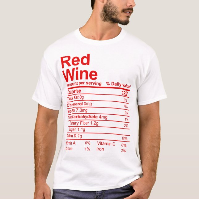 red vin t shirt (Framsida)