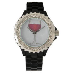 Red Vin Vin Glass Wineglass Merlot Watch Armbandsur