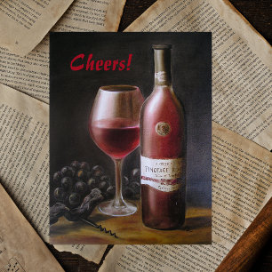 Red Vin Vykort