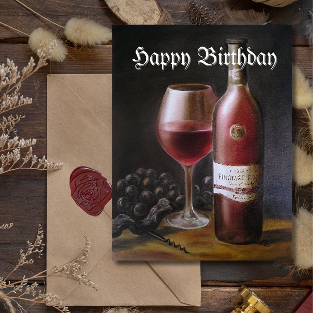 Red Vin Vykort (Skapare uppladdad)